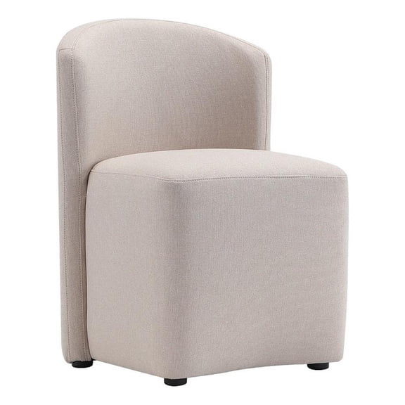 Hearth Contemporary Modern Upholstered Side Chair in Barley