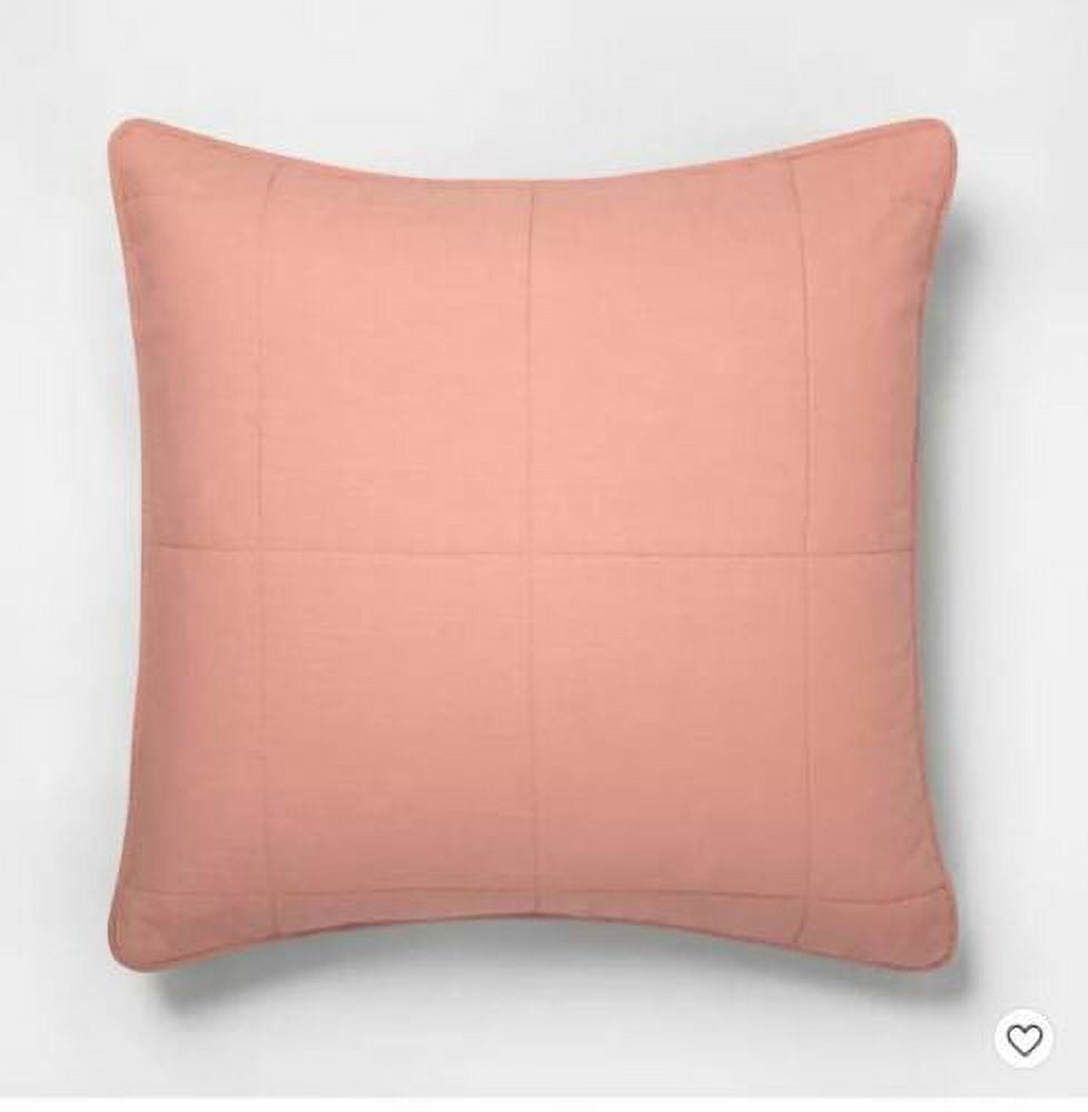 Copper Quilted Euro Sham with Cotton Shell