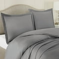 thumbnail image 1 of Hearth & Harbor 3-Piece Charcoal Gray Duvet Cover Set, Twin, 1 of 5