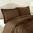 thumbnail image 1 of Hearth & Harbor 3-Piece Brown Duvet Cover Set, Queen, 1 of 5