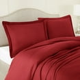 thumbnail image 1 of Hearth & Harbor 3-Piece Burgundy Red Duvet Cover Set, King, 1 of 5