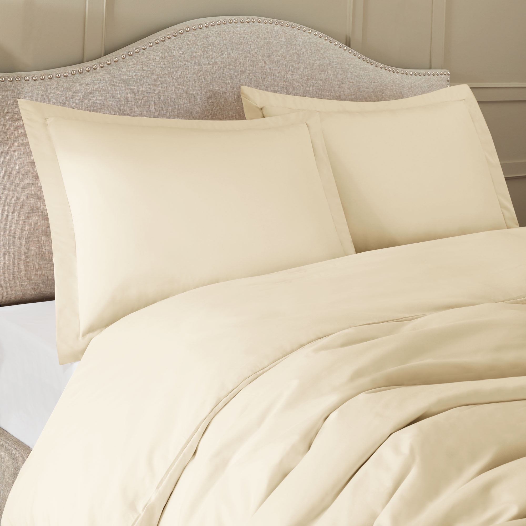 Hearth & Harbor 3-Piece Cream Duvet Cover Set, King