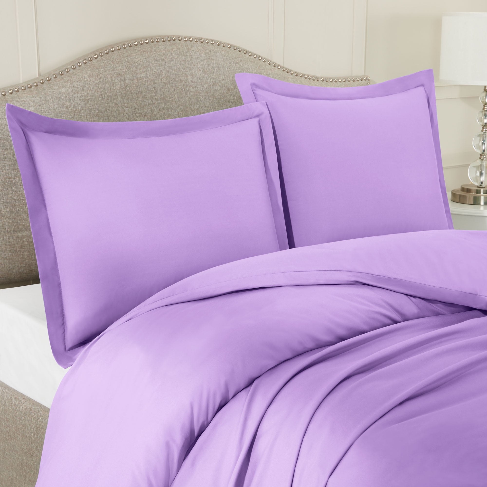 Hearth & Harbor 3-Piece Lavander Duvet Cover Set, Twin