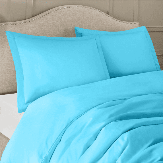 Hearth & Harbor 3-Piece Beach Blue Duvet Cover Set, King