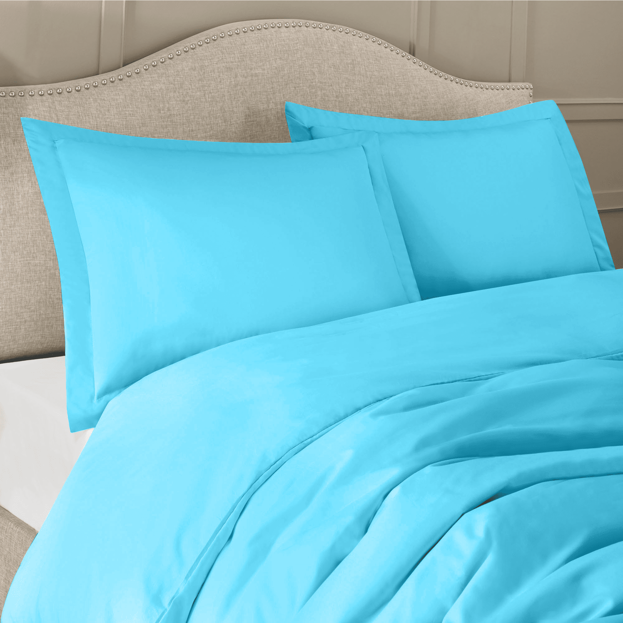Hearth & Harbor 3-Piece Beach Blue Duvet Cover Set, Full