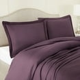 thumbnail image 1 of Hearth & Harbor 3-Piece Purple Duvet Cover Set, King, 1 of 5