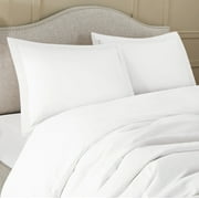 Hearth & Harbor 3-Piece White Duvet Cover Set, Full