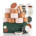 thumbnail image 1 of Hearth & Harbor 4 Oz, 24 Pack Peach and Copper DIY Candle Containers with Lids - Tin Candle Jars for Making Candles - Metal Candle Jars - Bulk Tins Storage for Candle - Solid, 1 of 4