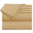 thumbnail image 1 of Hearth & Harbor 6-Piece 1800 Thread Count Camel Microfiber Bed Sheet Set, King – Extra Deep Pocket, 1 of 7