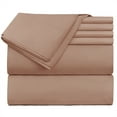 thumbnail image 1 of Hearth & Harbor 6-Piece 1800 Thread Count Taupe Microfiber Bed Sheet Set, King, 1 of 6
