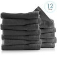 thumbnail image 1 of Hearth & Harbor Bath Towel Collection, 100% Cotton Luxury Set of 12 Multipurpose Wash Cloths - DarkGray, 1 of 7