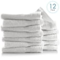 thumbnail image 1 of Hearth & Harbor Bath Towel Collection, 100% Cotton Luxury Set of 12 Multipurpose Wash Cloths - White, 1 of 7