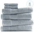 thumbnail image 1 of Hearth & Harbor Bath Towel Collection, 100% Cotton Luxury Soft 6 Pc Set – Ice Blue, 1 of 7