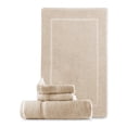 thumbnail image 1 of Hearth & Harbor Bath Towel Collection, 100% Cotton Luxury Soft Set of 2 Bath Mats & 2 Wash Cloth Towels - Cream, 1 of 9