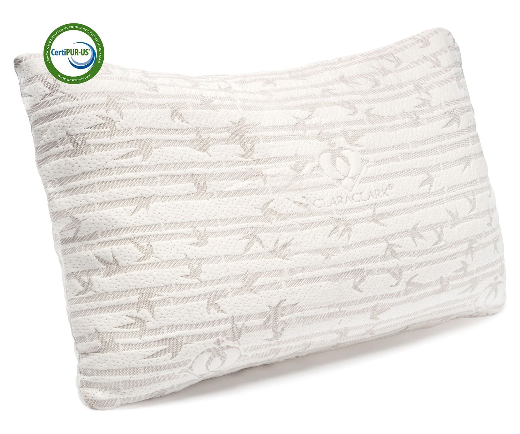 Cosy House Collection Luxury Bamboo Viscose Shredded Memory Foam Pillow -  Adjustable & Removable Fill - Soft, Cool & Breathable Cover with Zipper  Closure for Side, Back, & Stomach Sleepers (Queen)
