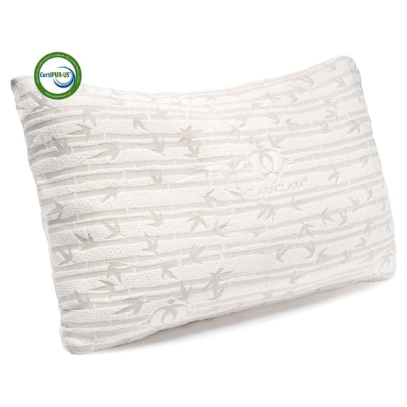 Hearth & Harbor Bed Pillow, Bamboo Pillows for Bed, Queen Size Pillows