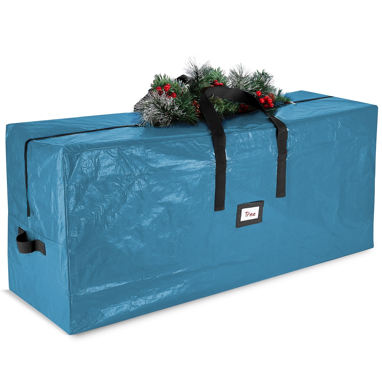Blue Heavy-Duty Waterproof Christmas Tree Storage Bag