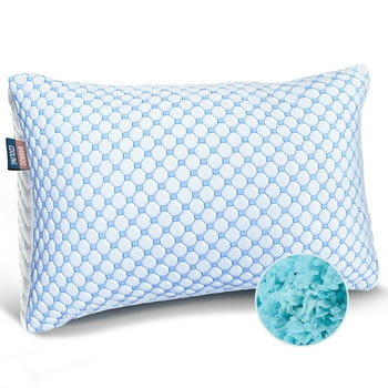 Hearth & Harbor Temperature Regulating Reversible Cooling Pillow, Memory Foam Pillow, Standard/Queen Pillows 20” X 28”
