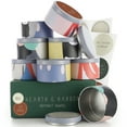 thumbnail image 1 of Hearth & Harbor Tin Candle Jars for Making Candles -&nbsp; 8 Oz, 12 PCs DIY Candle Containers with Lids - Metal Candle Jars - Bulk Tins Storage for Candle - Abstract Shapes, 1 of 7