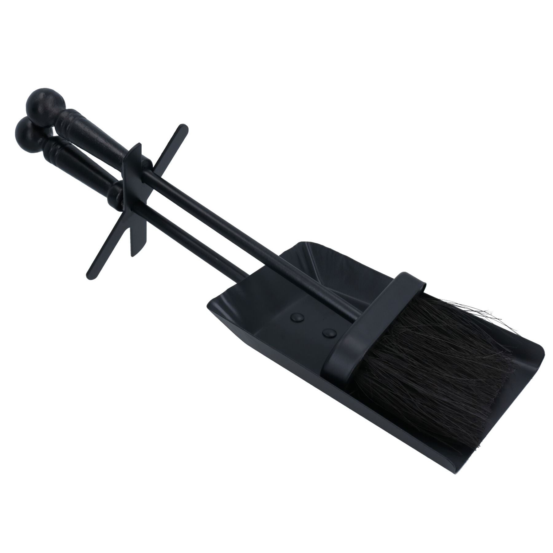 Hearth Tidy Brush & Shovel Set Black Handle Fireplace Accessory Sweep
