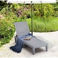 thumbnail image 1 of Hearth and Harbor Chaise Outdoor Lounge Chair for Pool Chairs or Patio Furniture, Gray, 1 of 7