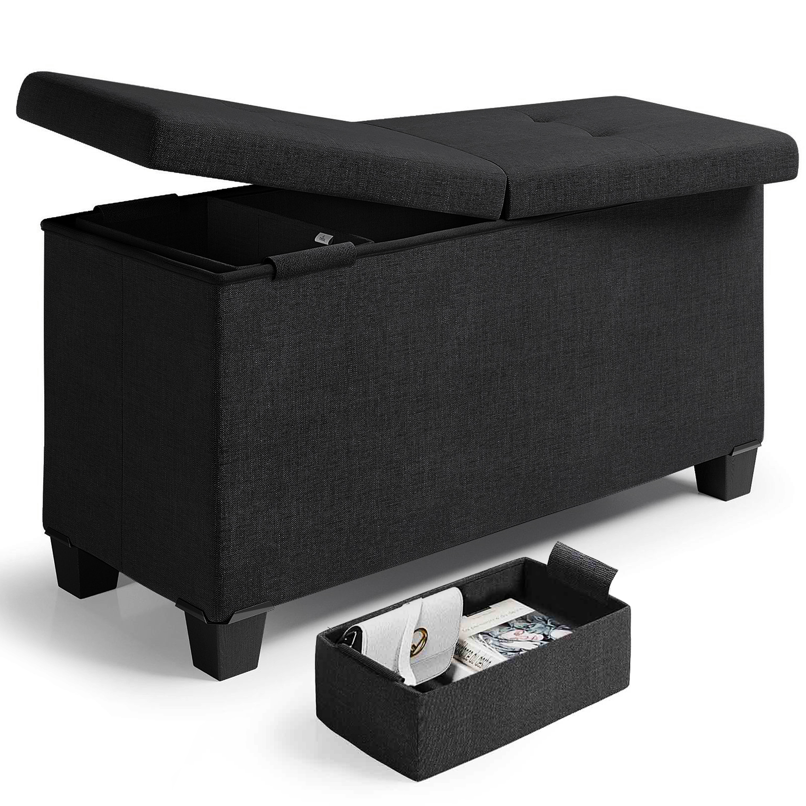 Convenience Concepts Magnolia Storage Ottoman with