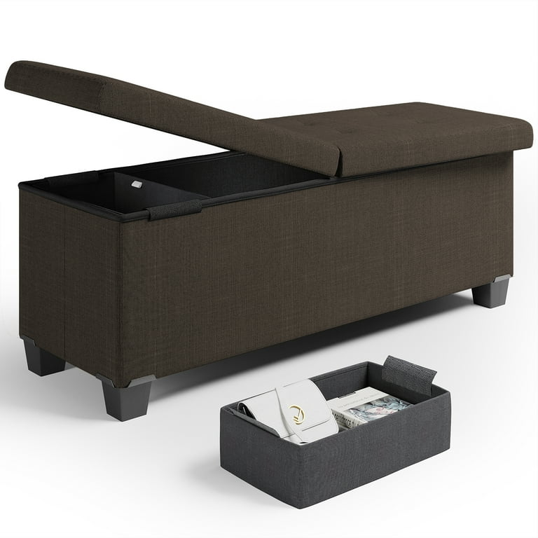 Walmart ottoman bench deals