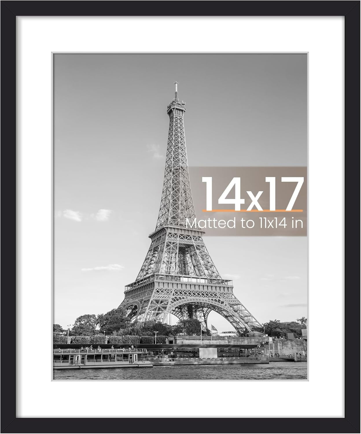 HearthHarmony 14x17 Picture Frame, Display Pictures 11x14 with Mat or ...