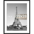thumbnail image 1 of HearthHarmony 22x28 Poster Frame, Display Pictures 18x24 with Mat or 22 x 28 Without, Wall Hanging Picture Frames, Black, 1 Pack, 1 of 11