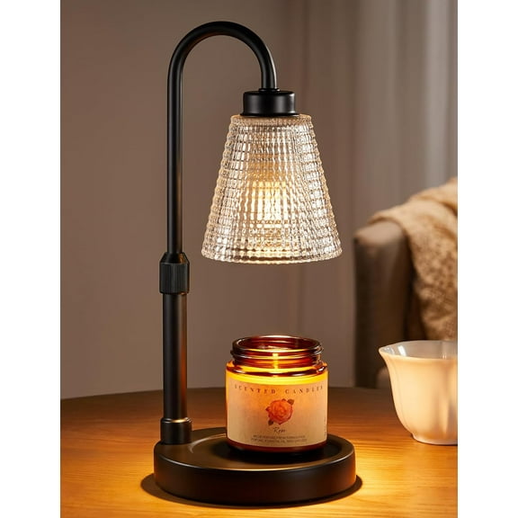 HearthHarmony Candle Warmer Lamp with Timer, Dimmable Candle Warmer for Jar Candles, Height Adjustable Wax Melts Warmer, Birthday Gifts for Women Mom, House Warming Gifts New Home Decor