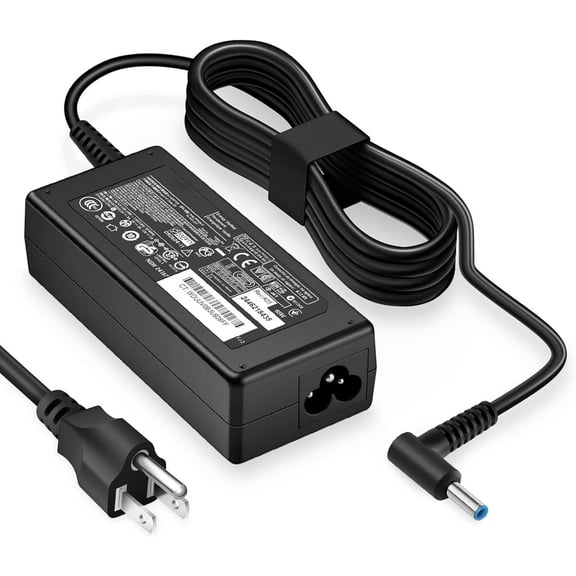 Maxxmarket 65W/45W Smart Blue Tip Charger for HP Laptops, AC Adapter Power Supply