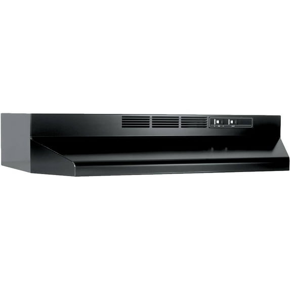 HearthHarmony Ductless Range Hood Insert with Light, Exhaust Fan for Under Cabinet, 30-Inch, Black
