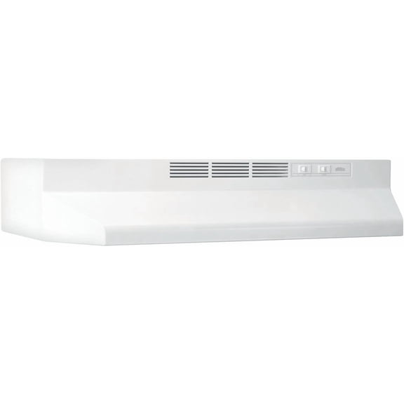 HearthHarmony Non-Ducted Under-Cabinet Ductless Range Hood Insert, 24-Inch, White