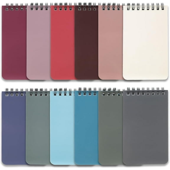 HearthHarmony Pocket Notebook Small Notepad Pocket Notepad Small Spiral Notebooks 3X5Inches (12-1)