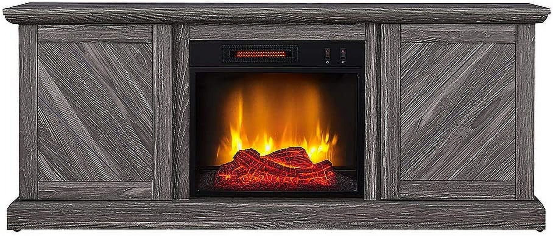 HearthPro Walden 56" W x 22.75" H x 15.5" D Electric Fireplace TV Stand