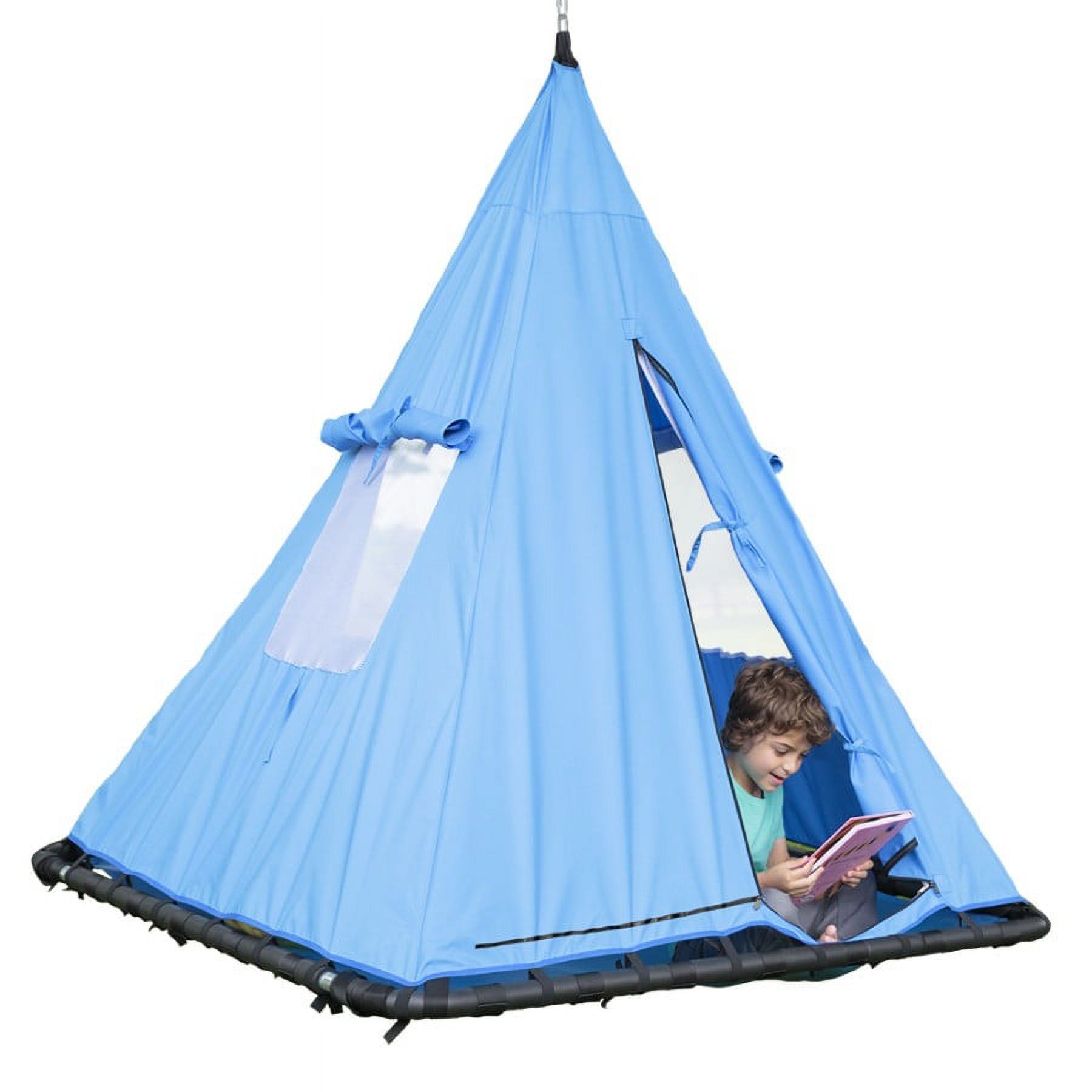 HearthSong 5Foot Sky Pod Platform Swing for Kids with Removable UV