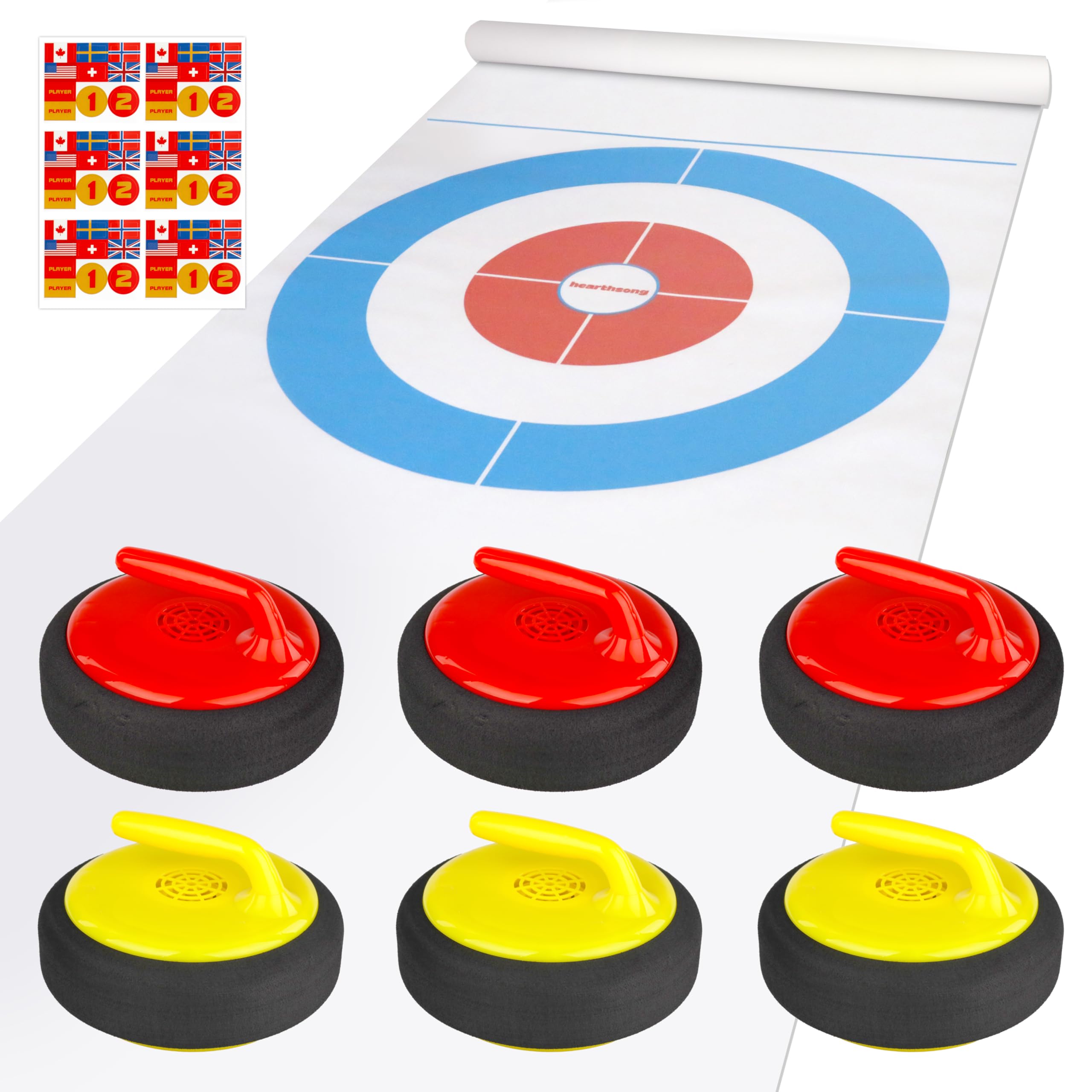 HearthSong Curling Zone - Indoor Battery Operated Hovering Curling Set ...