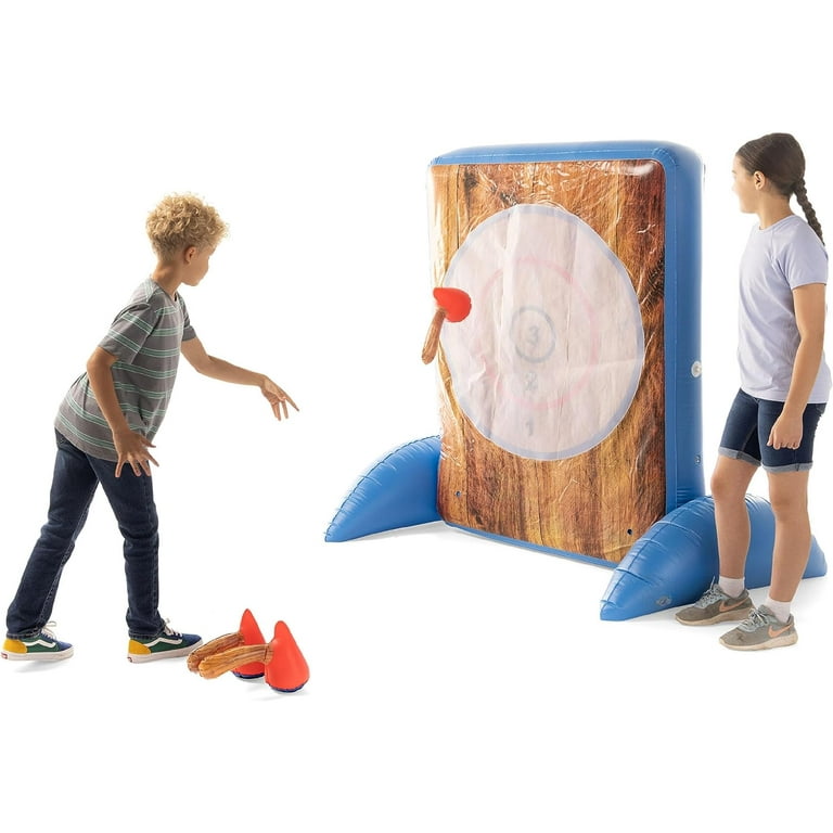 HearthSong Giant Double Sided Inflatable Axe Throwing and Ball