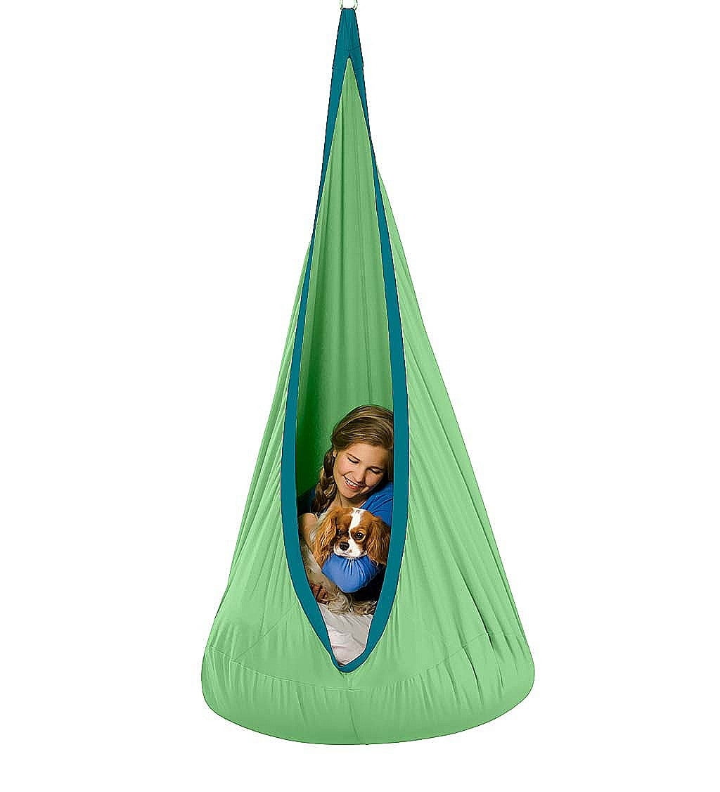 HearthSong HugglePod Deluxe Indoor/Outdoor Sturdy Cotton Canvas Hanging
