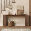 71-Inch Long Console Table, Wood Farmhouse Sofa Table Behind Couch ...