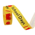 thumbnail image 1 of Hearthoom 1 Rolls School Ribbon0.4/0.6/0.8 Inch in Width, And 10 Yards in Length, 20 Yards Ruler Bus Apple Abc Pencil Teacher Grosgrain Ribbon for Gift Wrapping, Teacher Appreciation, J, 1 of 9