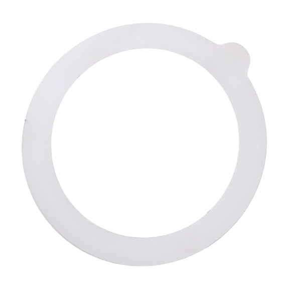 Hearthoom 4.5'' Diameter Rubber Seals for Glass Jars, 1 Pcs Food Grade Airtight Replacemen Silicone Jar Gaskets, Leakproof Gasket Sealing Rings for Canning Mason Jars, Fits Most Sizes,White