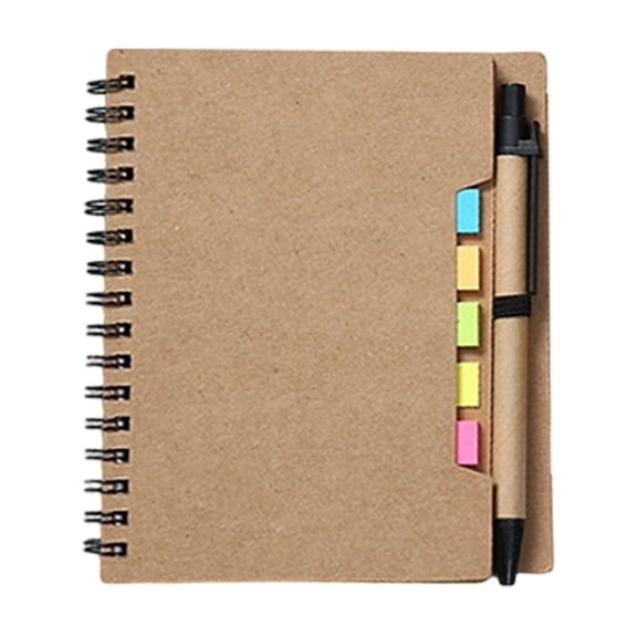 Hearthoom 4 Pcs Spiral Notebook And Pen Set,Lined Small Pocket Notebook with Pen Sticky Notes Mini Journals Notebooks for Business Office School Supplies,4 Colors,4.5'' X 5.7'',Multicolor