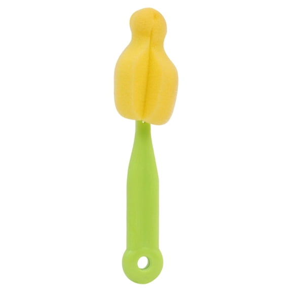 Hearthoom 5.51 Inch Sponge Bottle Nipple Cleaner Sponge Brush for Standard Nipples Scrubber,Green