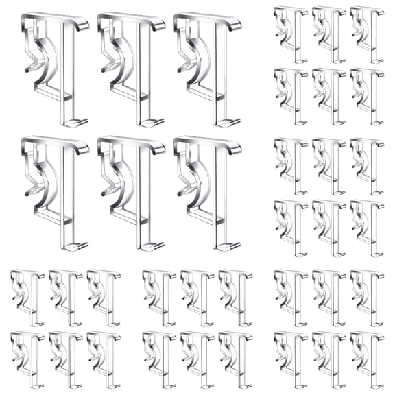 Hearthoom Valance Clips Hidden Retainer Holder Plastic Replacement Retainer Clips for Horizontal Window Blinds Wood Blinds Blind Holder Repair Clips White*5