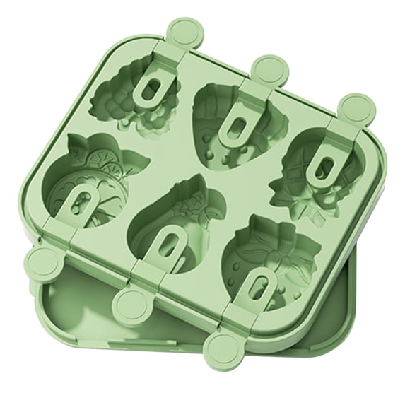Hearthoom Fruit Popsicles Molds,Silicone Popsicle Mold,Reusable Ice Cream Molds for Homemade Popsicles Easy to Fill & Clean 4 Pcs,Multicolor