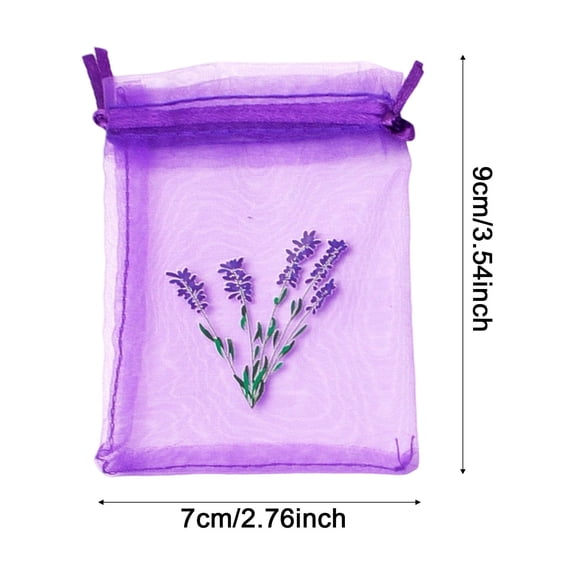 Hearthoom Lilac Small Organza Bags for Wedding Favors with Drawstring, Mini Mesh Gift Bags Jewelry Pouch for Candy Bridal Shower Party Favor Christmas As Show