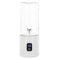 thumbnail image 1 of Hearthoom Portable Blender, Usb Rechargeable Personal Blender, Small Smoothie & Shake Maker with 12 Blades, Compact Travel Mini Juicer Cup for Home, Gym, Office, 500Ml,White, 1 of 8