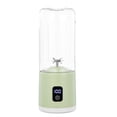 thumbnail image 1 of Hearthoom Portable Blender, Usb Rechargeable Personal Blender, Small Smoothie & Shake Maker with 12 Blades, Compact Travel Mini Juicer Cup for Home, Gym, Office, 500Ml,Light Green, 1 of 8