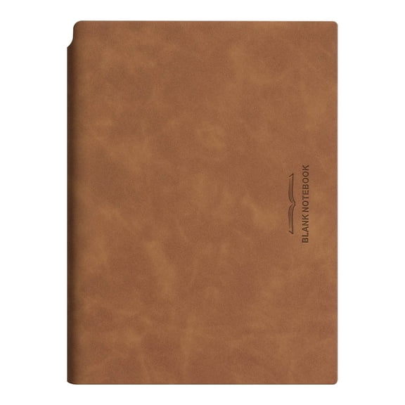 Hearthoom Pu Leather Journal Notebook,112 Pages,Leather Hardcover Notebooks,A5 College Ruled Classic Notebook Journals for Writing,For Women Men Office School,6.18'' X 8.27'',Brown